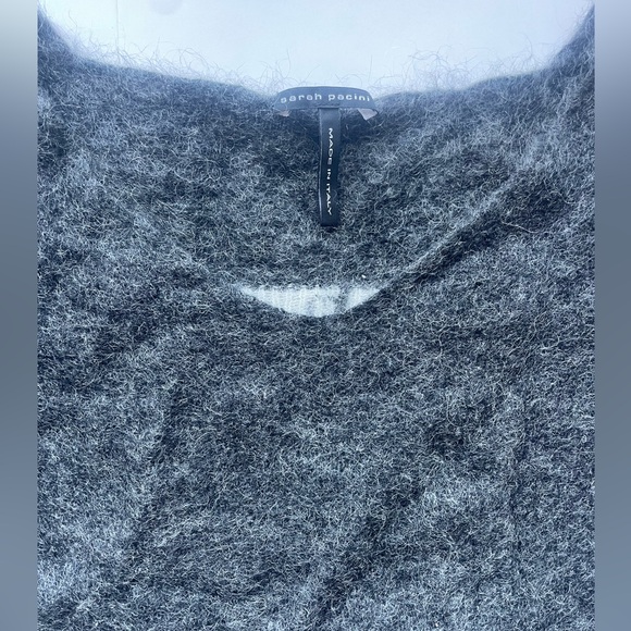 Sarah Pacini Charcoal V-Neck Sweater - Picture 4 of 8